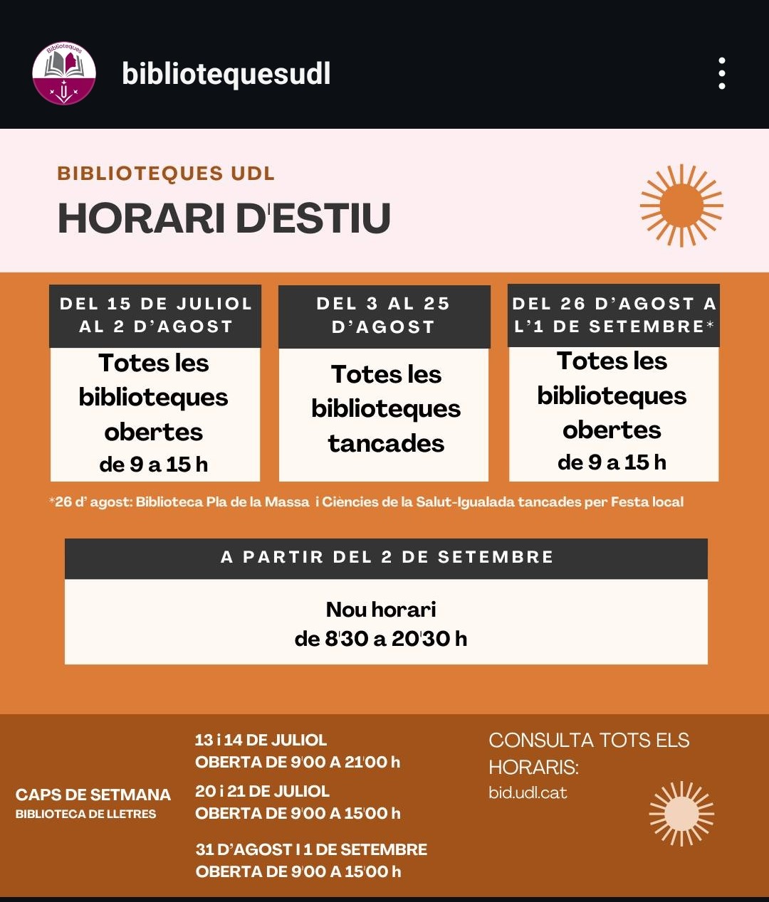 biblioteques udl estiu 2024